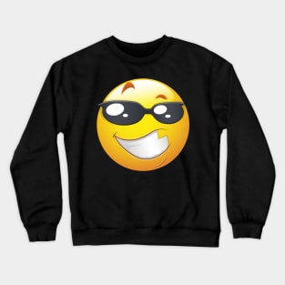 Cool Smiley Face Emoticon Crewneck Sweatshirt